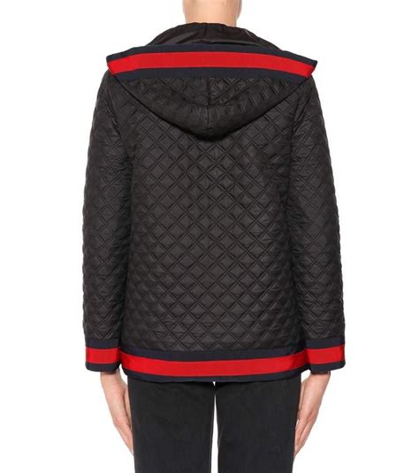 gucci black diamond quilted coat|net a porter gucci coats.